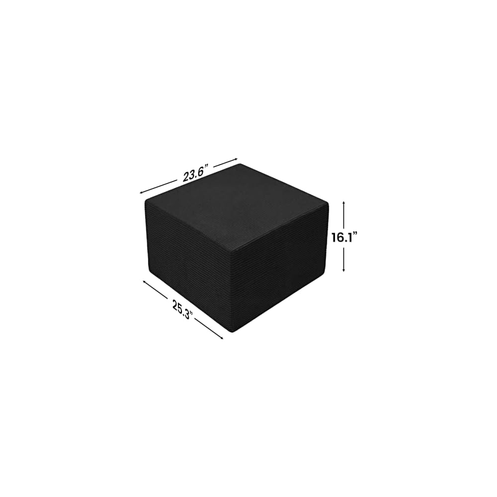 25.62" Boneless Sofa Module Compatible with Cloud Series Oversized Sectionals, No-Armrest Design for Modern Living Rooms & Bedroom