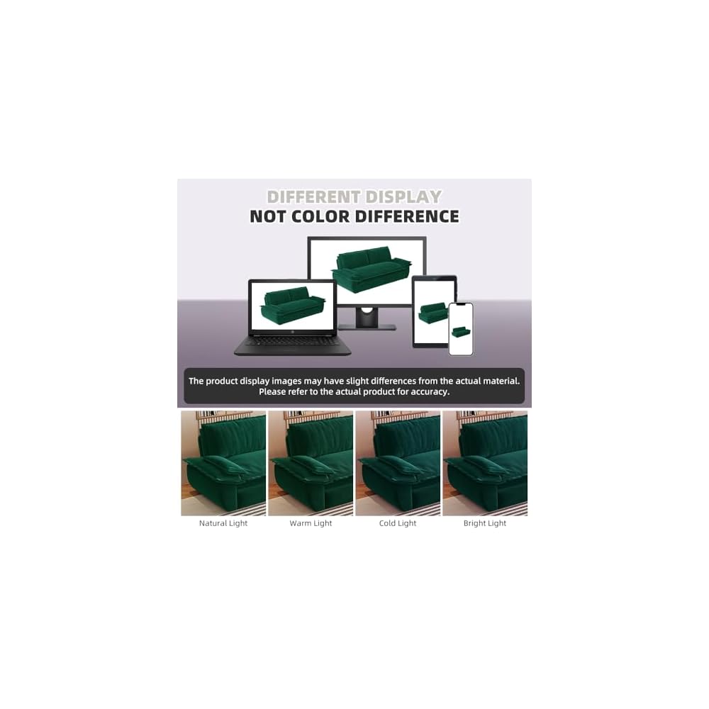 73.2'' Queen Size Sleeper Sofa Bed, Comfy Velvet Pull Out Couches, Green