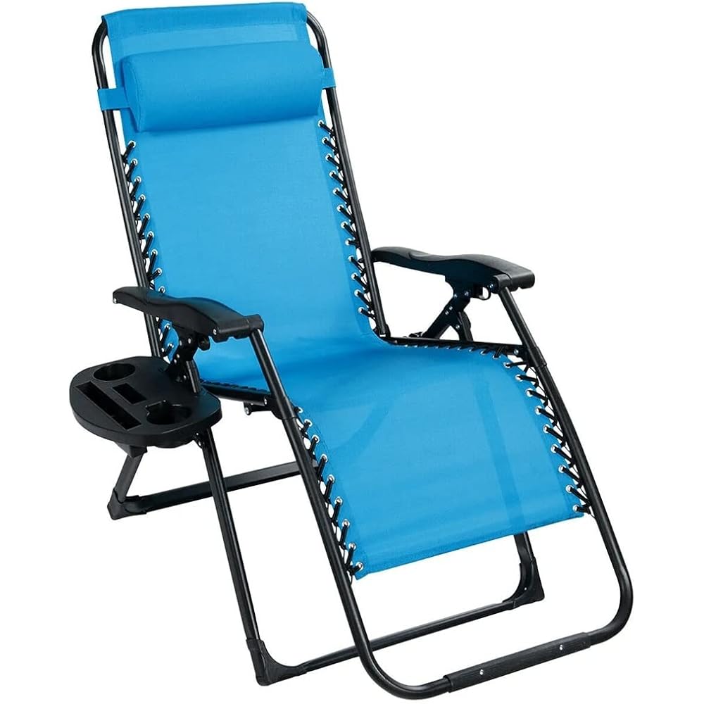 Oversized Lounge Chair Patio Heavy Duty Folding Recliner