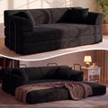 79" High‑Back Convertible Futon Sofa Bed, Boneless Couch for Living Room